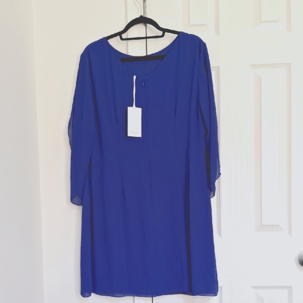 Elegant Blue Women's Dress